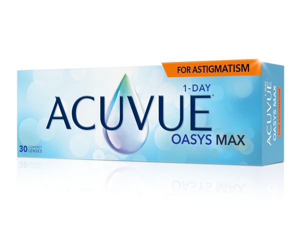 ▲아큐브® 오아시스 MAX 원데이 난시용 제품